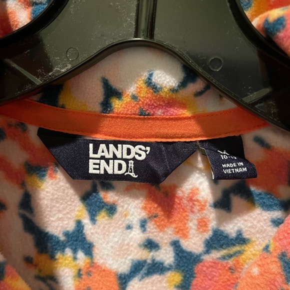Lands End fleece pullover with front zipper new without tag! - Picture 2 of 3